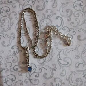 Brighton "A Day Of Love" Blue Swarovski Crystal  Pendant Necklace